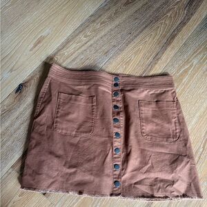 Madewell Rust Burnt Orange Skirt NWT
